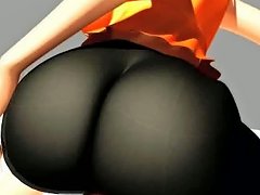3d Animated Busty Girl Gets Cum